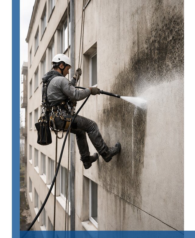 Профессиональная очистка фасадов от плесени в Курганинске