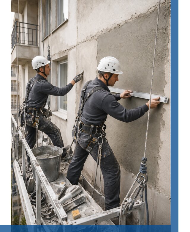 Штукатурка фасада на высоте в Курганинске от 936 р. | ВЫСОТНИК-Кгн