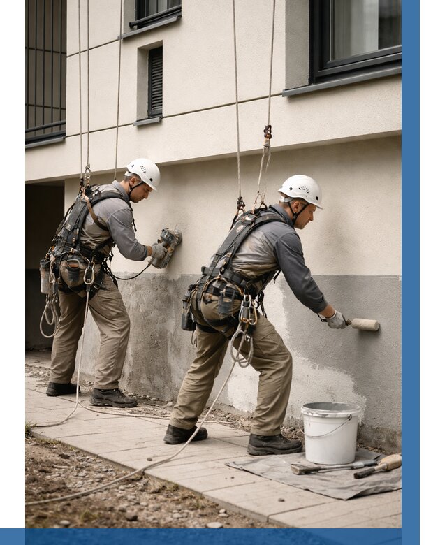 Окраска цоколя здания в Курганинске от 468 р. под ключ | ВЫСОТНИК-Кгн