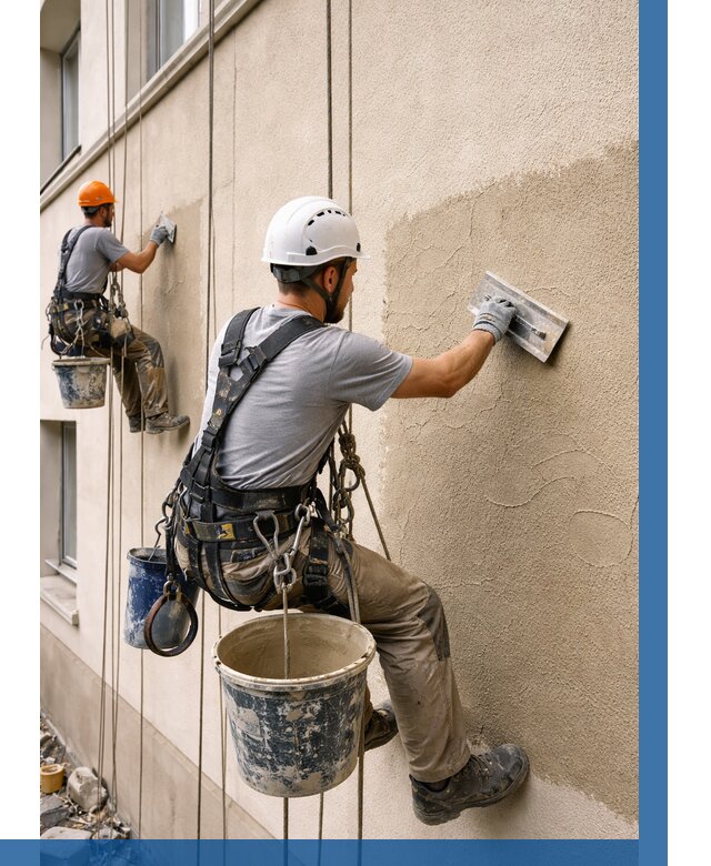 Декоративная штукатурка фасада в Курганинске от 1248 р. | ВЫСОТНИК-Кгн