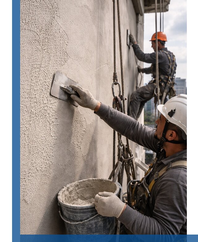 Декоративная штукатурка фасада с утеплением и защитой в Курганинске