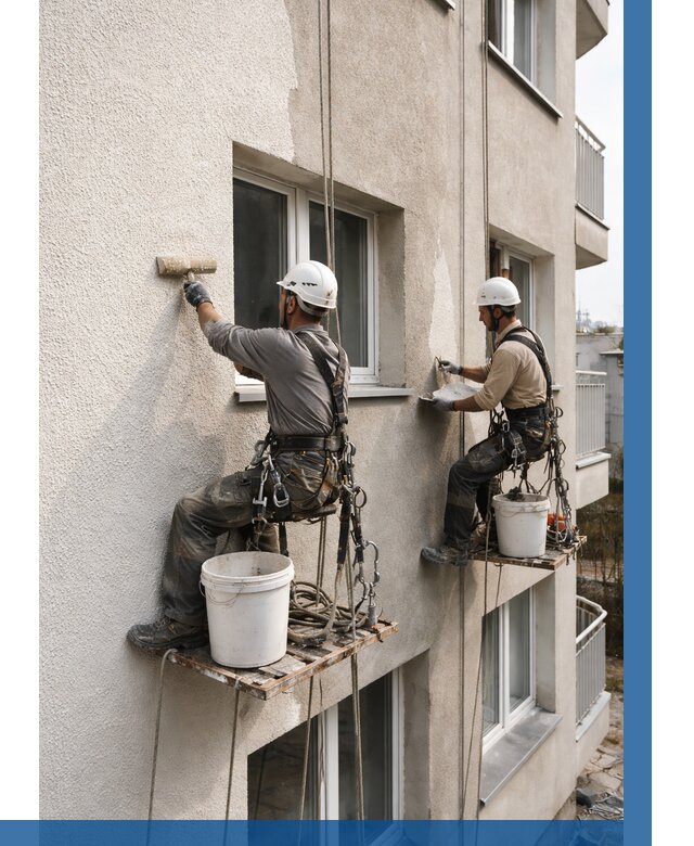 Нанесение короеда на фасад в Курганинске от 468 р. | ВЫСОТНИК-Кгн