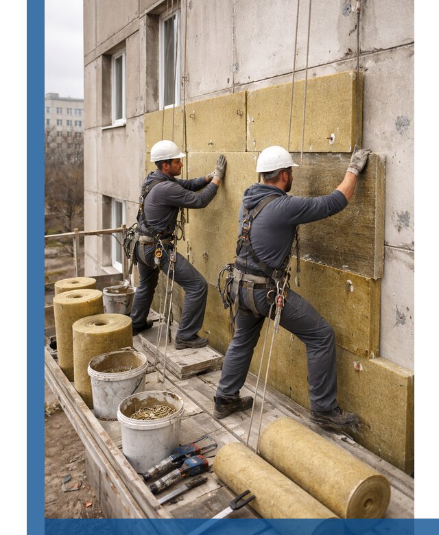 Утепление фасада минватой в Курганинске под ключ с гарантией