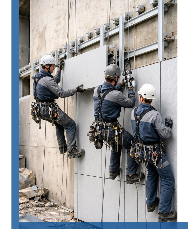 Монтаж вентилируемого фасада в Курганинске под ключ с гарантией качества