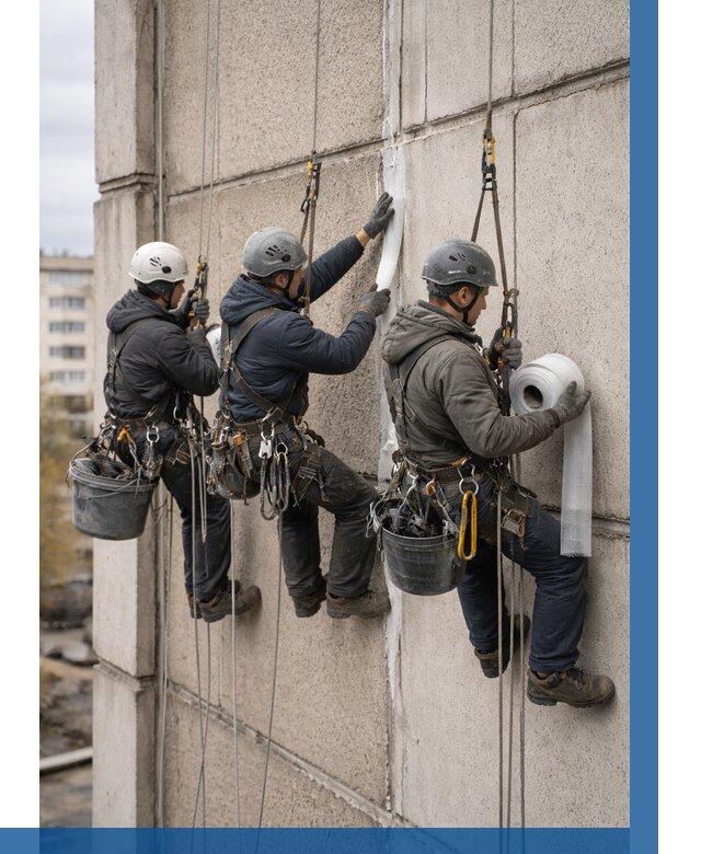 Ремонт межпанельных швов в Курганинске от 780 р. | ВЫСОТНИК-Кгн