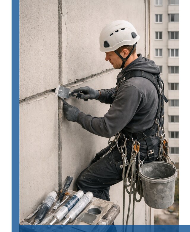 Ремонт межпанельных швов в Курганинске герметизация и восстановление