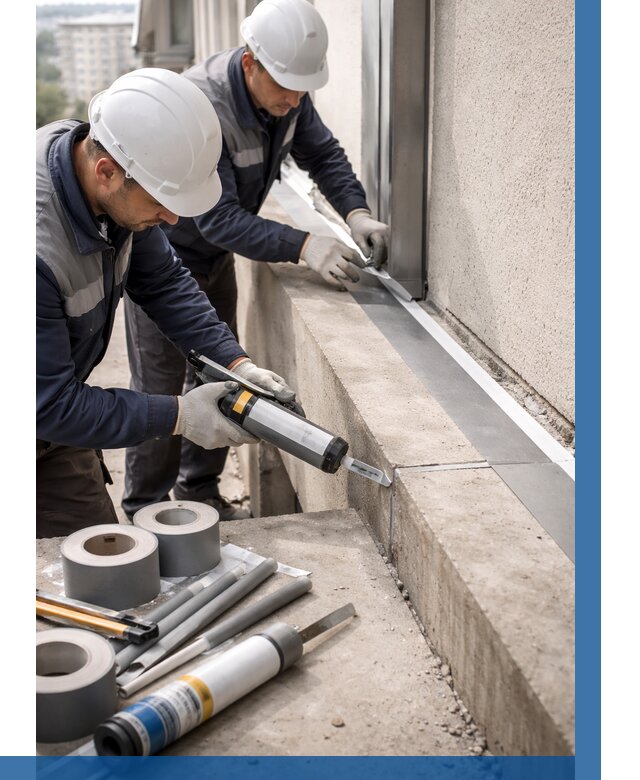 Герметизация примыкания балкона в Курганинске от 4680 р. | ВЫСОТНИК-Кгн