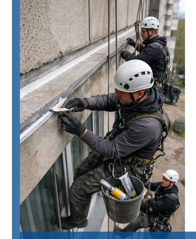 Герметизация примыкания балкона в Курганинске под ключ с гарантией