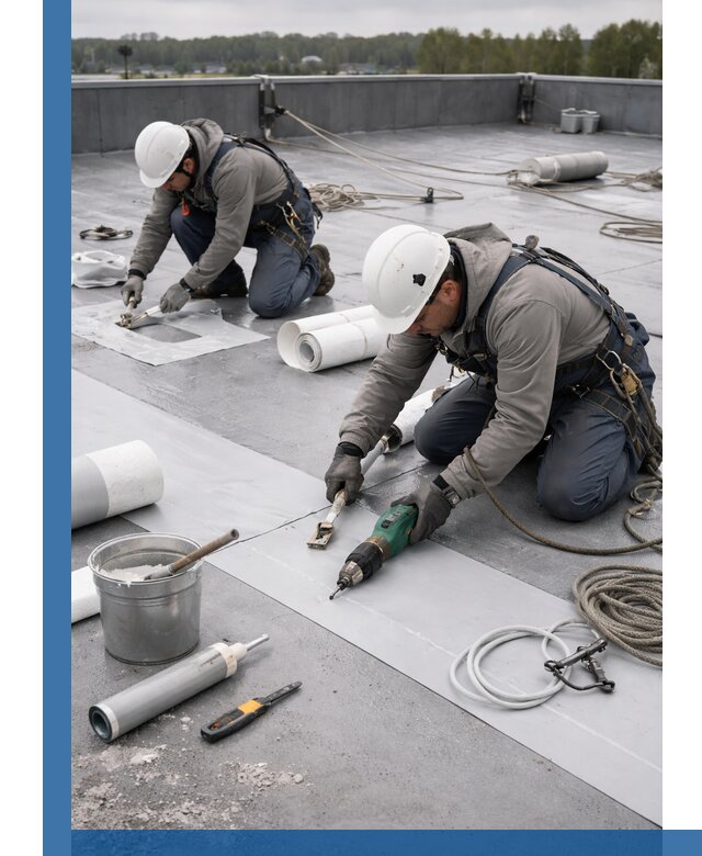 Ремонт мембранной кровли в Курганинске качественно и с гарантией