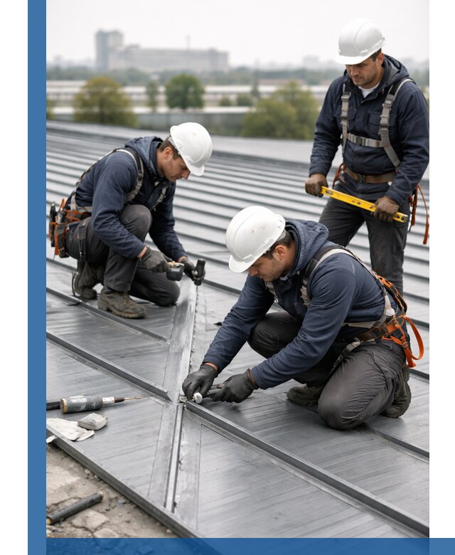 Ремонт фальцевой кровли в Курганинске срочно и качественно