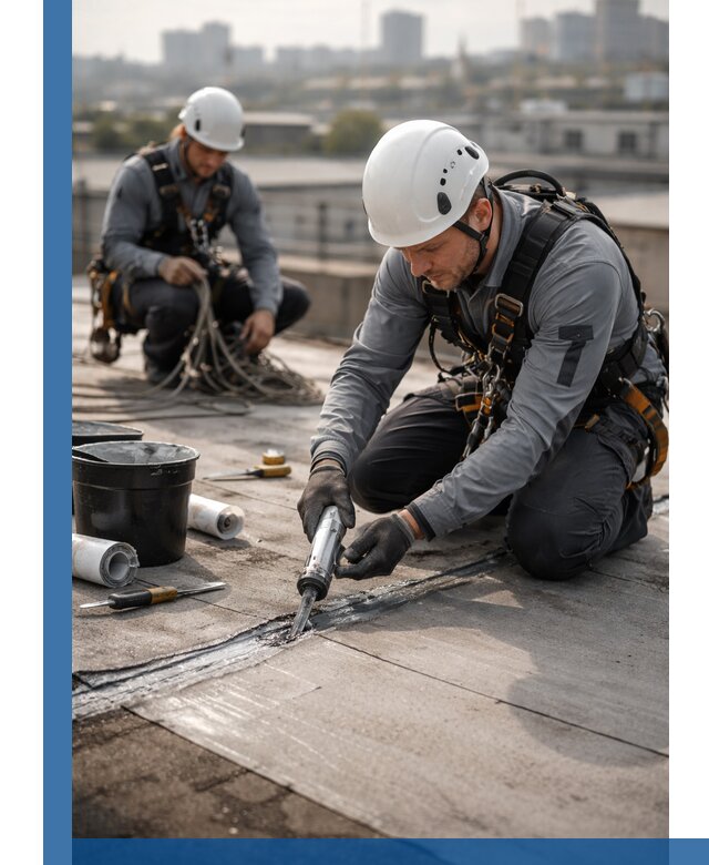 Аварийное и капитальное устранение протечек кровли в Курганинске