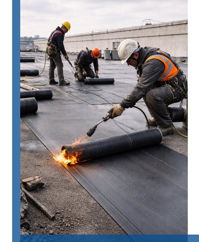 Монтаж наплавляемой кровли в Курганинске профессионально
