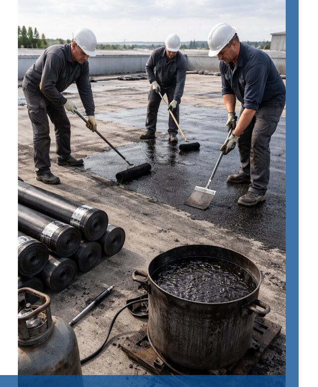 Гидроизоляция кровли мастикой в Курганинске от 624 р. | ВЫСОТНИК-Кгн