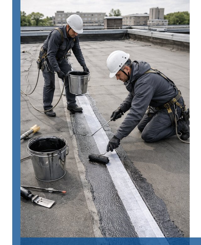 Гидроизоляция кровли мастикой в Курганинске надежная защита