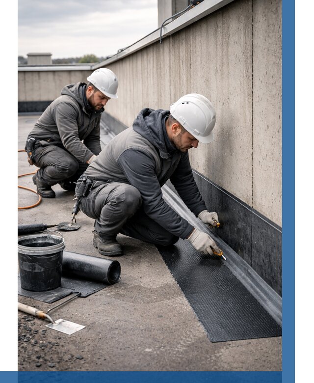 Гидроизоляция примыканий на кровле в Курганинске от 936 р. | ВЫСОТНИК-Кгн