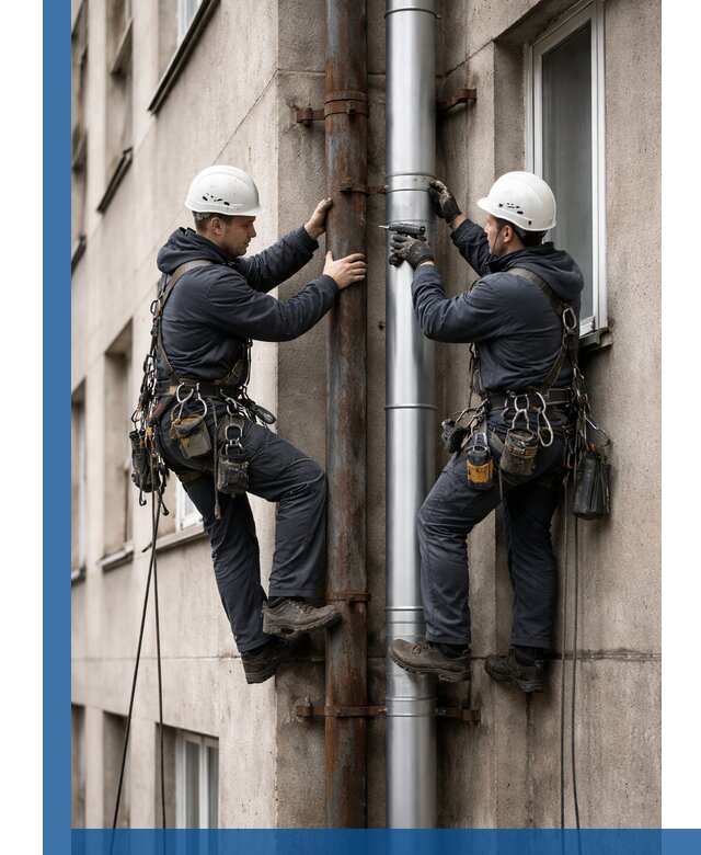 Замена водосточных труб в Курганинске: монтаж и демонтаж под ключ