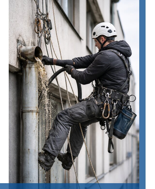 Прочистка водосточных труб в Курганинске от 3640 р. | ВЫСОТНИК-Кгн