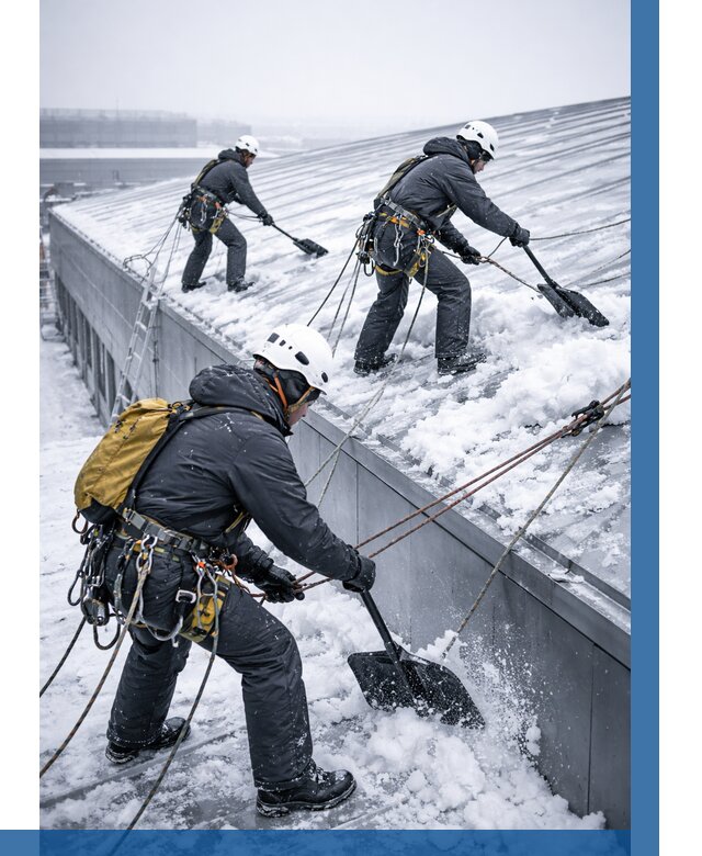 Очистка навесов от снега в Курганинске от 4680 р. | ВЫСОТНИК-Кгн