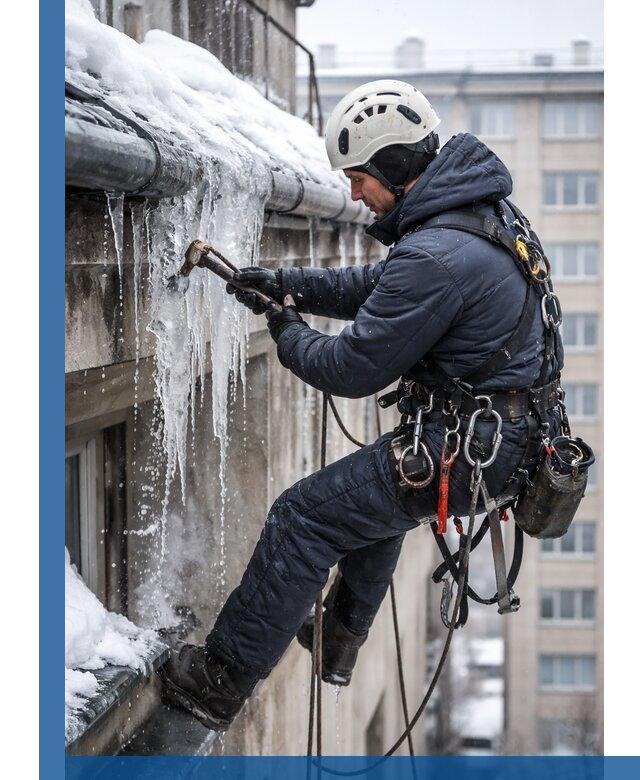 Удаление наледи и чистка водостоков в Курганинске оперативно и безопасно