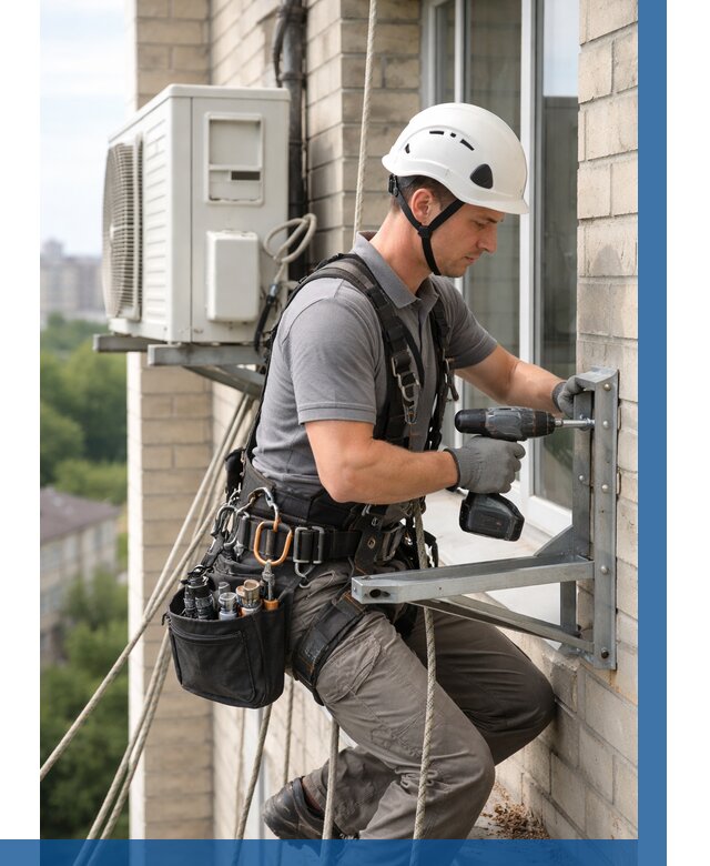 Установка кронштейнов кондиционера в Курганинске от 3640 р. | ВЫСОТНИК-Кгн