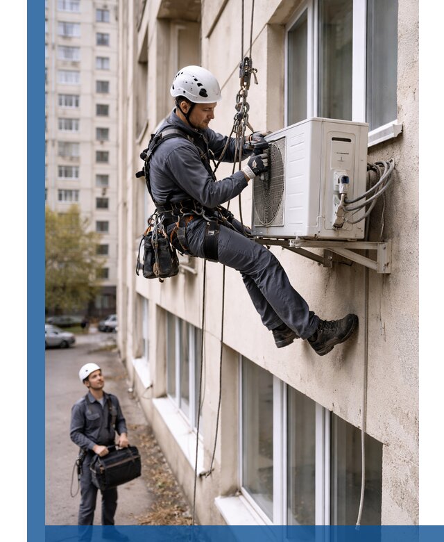 Демонтаж внешнего блока кондиционера в Курганинске профессионально