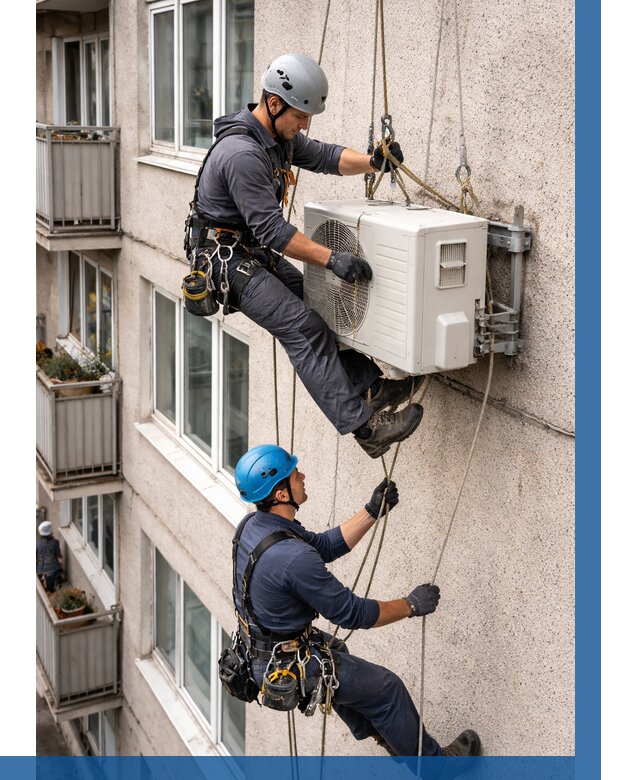 Перенос внешнего блока кондиционера в Курганинске от 9361 р.| ВЫСОТНИК-Кгн