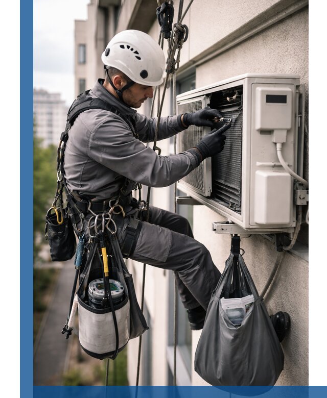 Обслуживание внешнего блока кондиционера в Курганинске профессионально