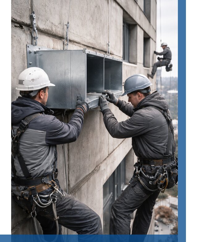 Монтаж вентиляционных коробов в Курганинске от 3120 р. | ВЫСОТНИК-Кгн