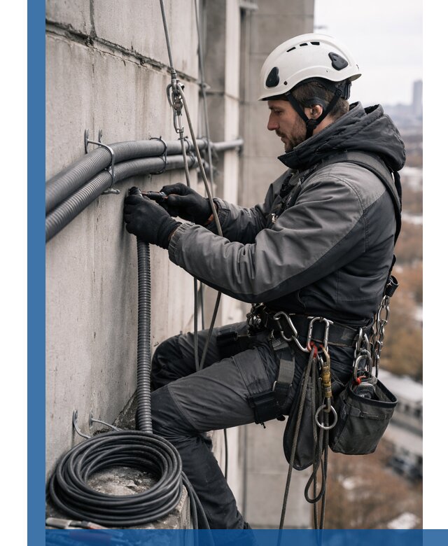 Профессиональный монтаж гофры для кабеля в Курганинске с гарантией