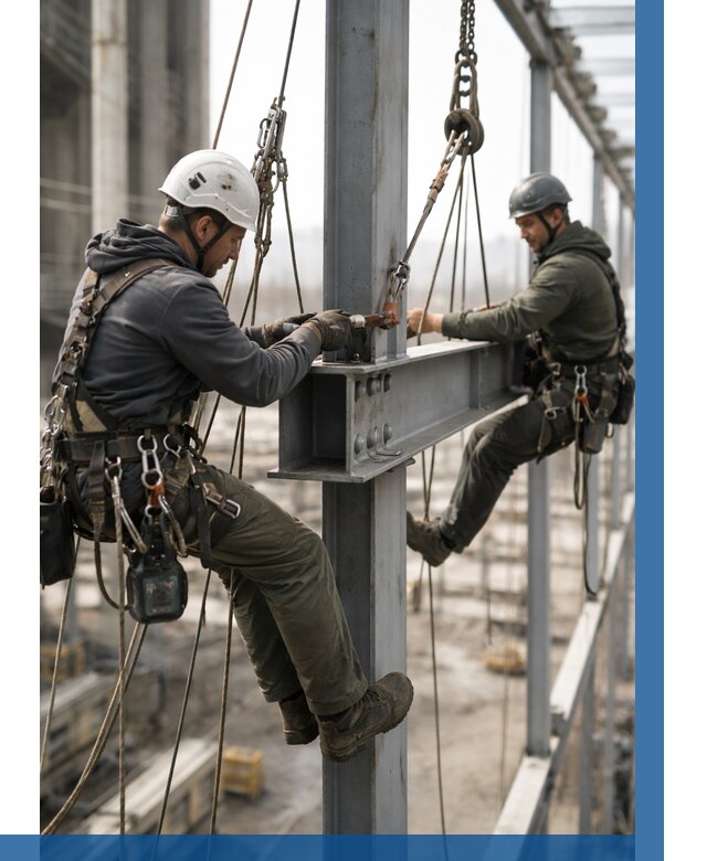 Монтаж металлоконструкций на высоте в Курганинске от 3640 р. | ВЫСОТНИК-Кгн