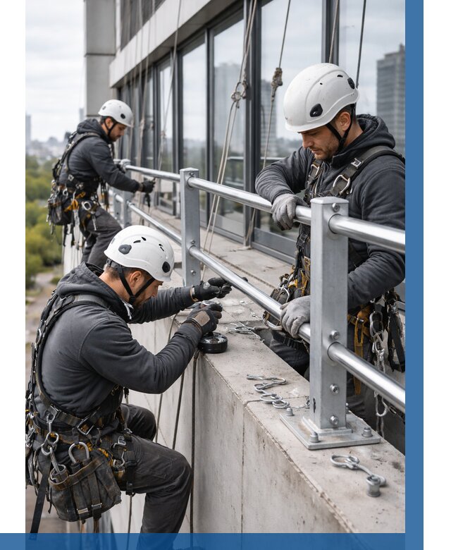 Монтаж ограждений на высоте в Курганинске, от 1248 р. | ВЫСОТНИК-Кгн