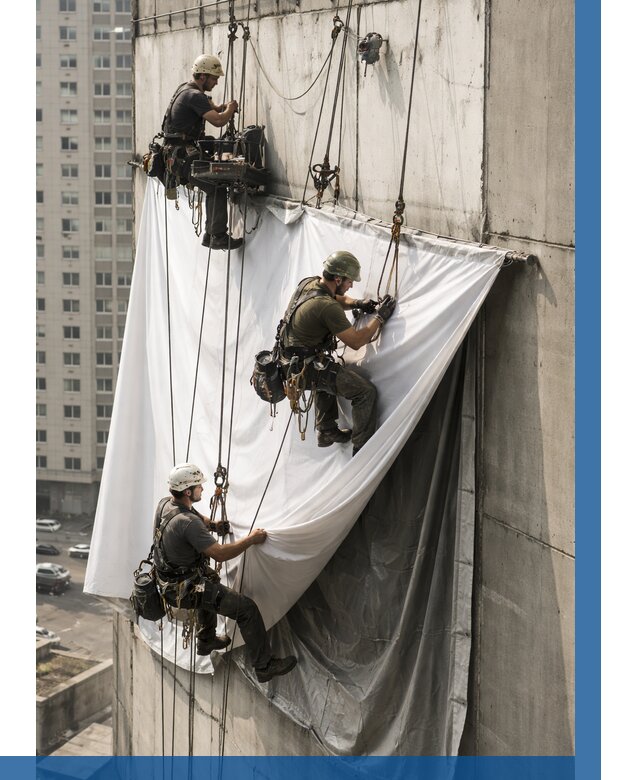Замена баннерного полотна в Курганинске от 6761 р. | ВЫСОТНИК-Кгн—заказать