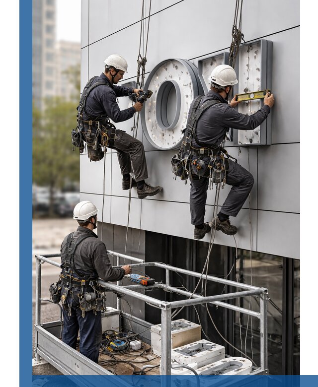 Профессиональный монтаж световых букв в Курганинске под ключ