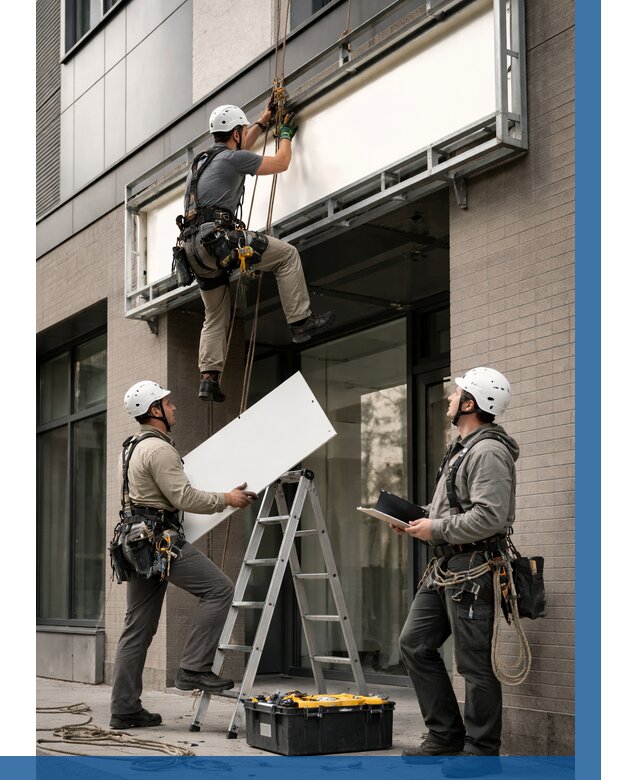 Монтаж светового короба в Курганинске от 6761 р. | ВЫСОТНИК-Кгн