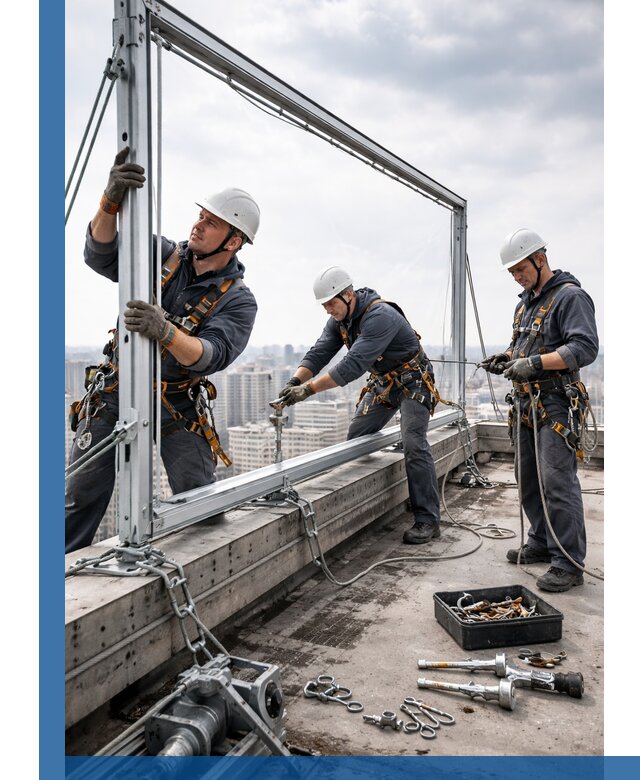 Монтаж крышных рекламных конструкций под ключ в Курганинске