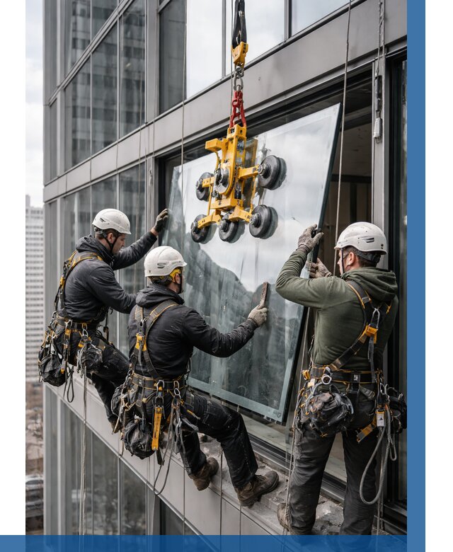 Фасадное остекление зданий под ключ в Курганинске от 10401 р. | ВЫСОТНИК-Кгн