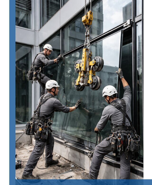 Структурное остекление фасадов в Курганинске монтаж и обслуживание