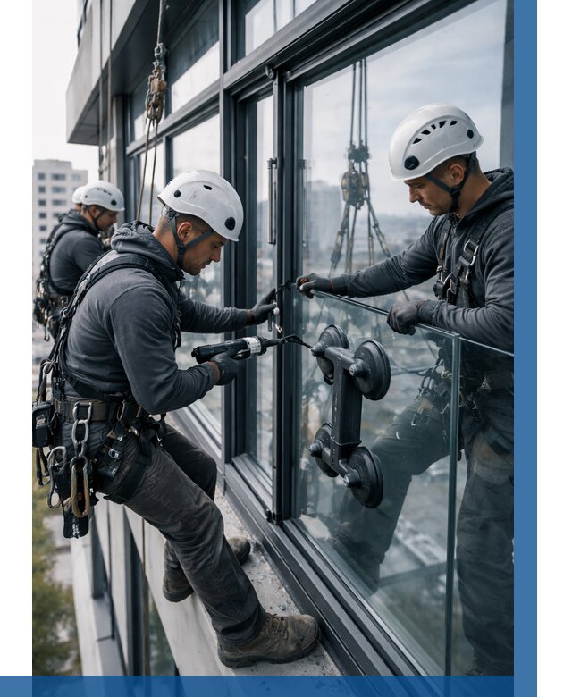 Витражное остекление зданий в Курганинске от 3640 р. | ВЫСОТНИК-Кгн