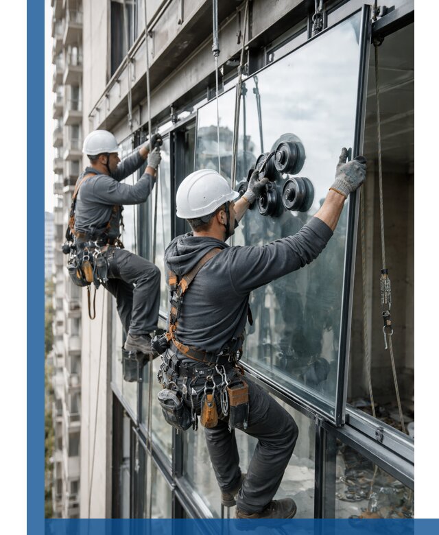 Витражное остекление фасадов и лоджий в Курганинске под ключ