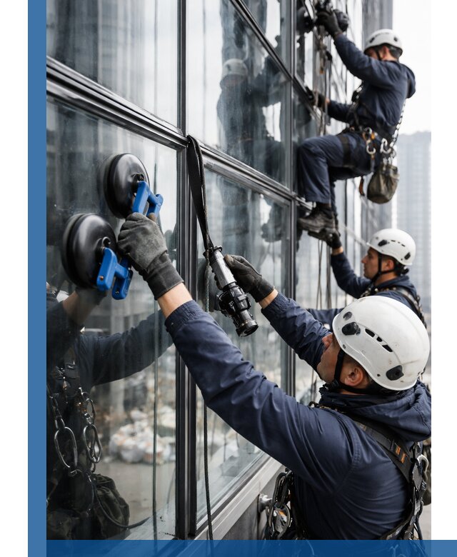 Радиусное остекление фасадов под ключ в Курганинске с гарантиями