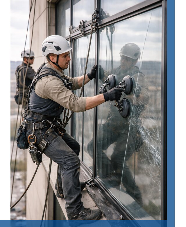 Замена стекла в витраже в Курганинске под ключ от 8841 р. | ВЫСОТНИК-Кгн