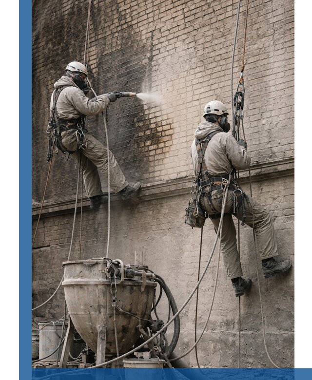 Пескоструйная очистка фасадов в Курганинске профессионально