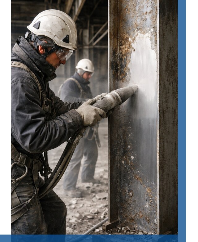 Удаление старой краски с металла в Курганинске от 468 р. | ВЫСОТНИК-Кгн