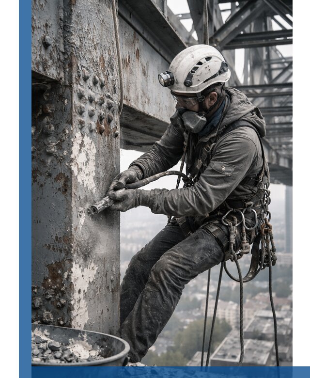 Удаление старой краски с металлических конструкций в Курганинске