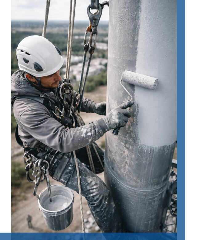 Покраска мачт связи под ключ в Курганинске от 884 р. | ВЫСОТНИК-Кгн