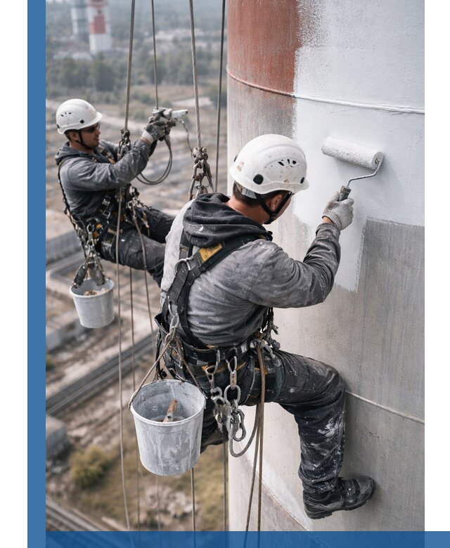 Покраска дымовых труб в Курганинске: антикоррозийная защита и восстановление