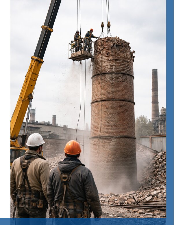 Демонтаж дымовой трубы в Курганинске от 93609 р. | ВЫСОТНИК-Кгн, смета