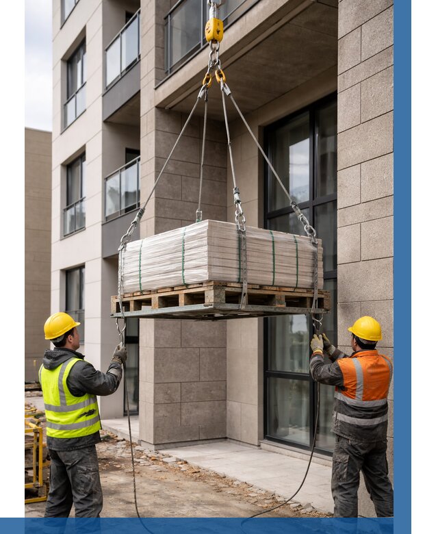 Подъем керамогранита на этаж в Курганинске от 3640 р. | ВЫСОТНИК-Кгн