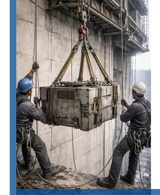 Такелажные работы на высоте, подъем и монтаж грузов в Курганинске