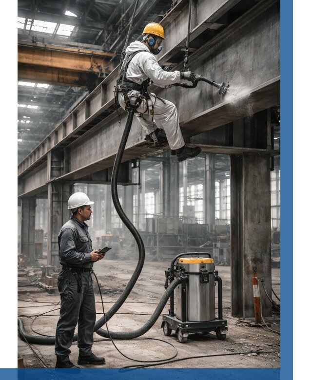 Обеспыливание конструкций в цехе в Курганинске от 4368 р. | ВЫСОТНИК-Кгн